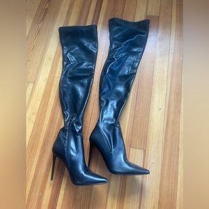 Steve Madden VAVA BLACK PARIS over-the-knee stilettos